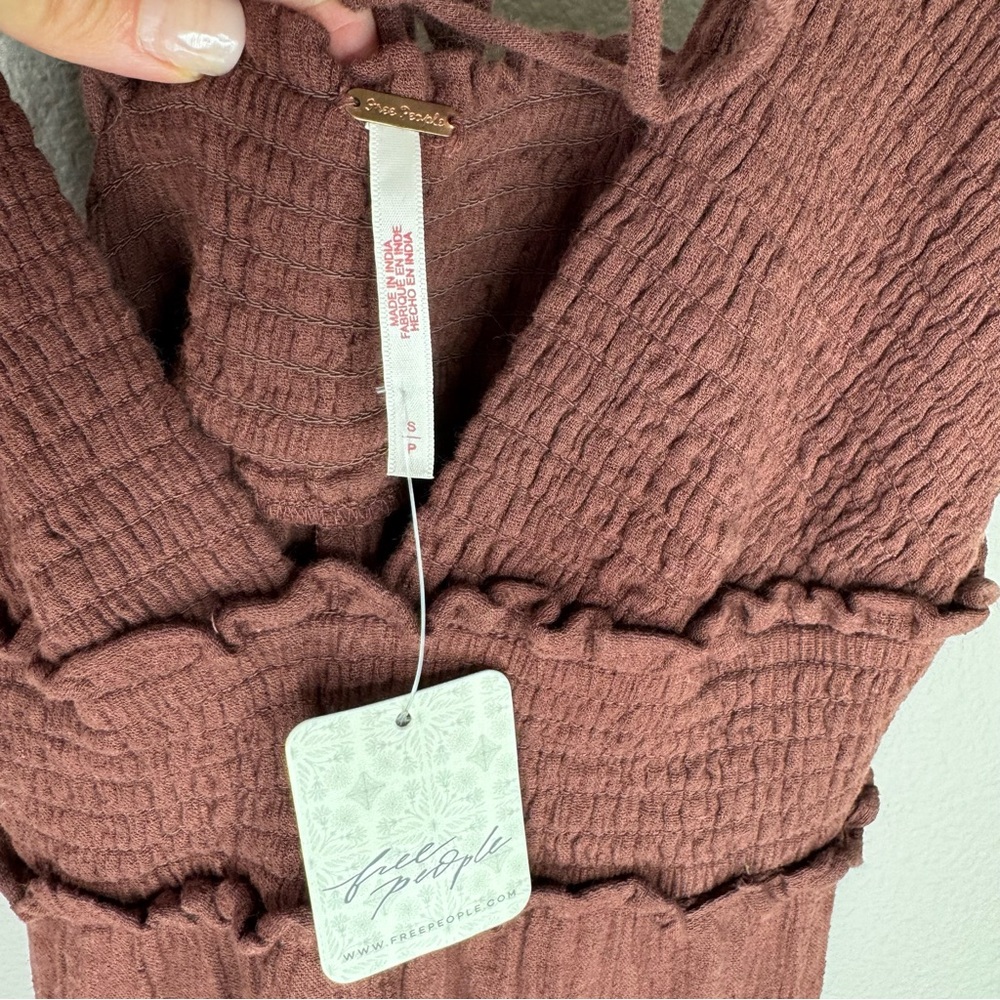 Free People Endless Summer Heat Haze Smocked Triangle Maxi Dress - Picture 6 of 9